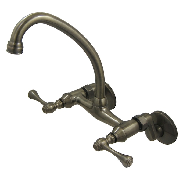 KS314AB 6-Inch Adjustable Center Wall Mount Kitchen Faucet